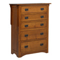 Mission  5 Drawer Chest