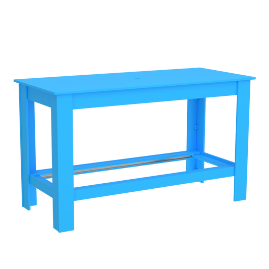 Modern Outdoor Bar Table 72"Wx32"Dx42"H