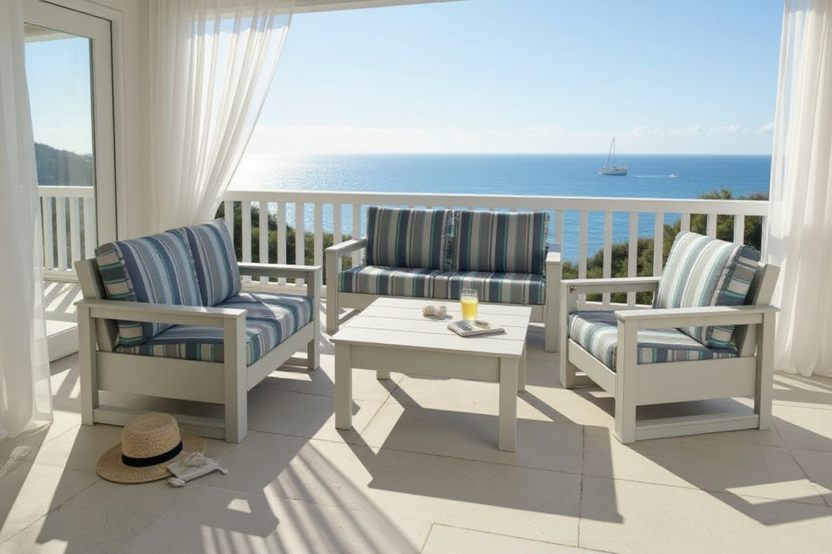 Modern Outdoor Loveseat