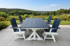 Modern Outdoor Swivel Dining Arm Chair
