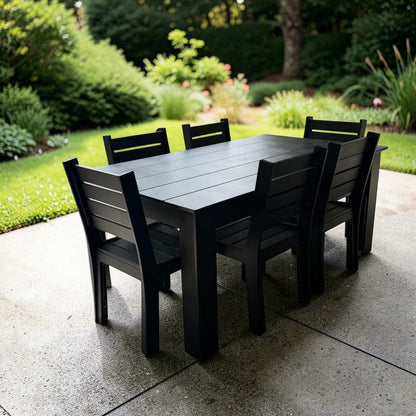 Modern Outdoor Dining Table 72"Wx42"Dx31"H