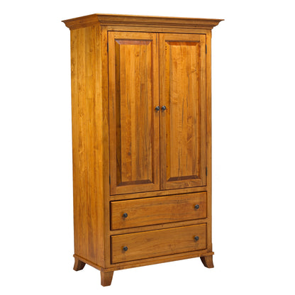 Bourbon  Plain Top Armoire 36"W