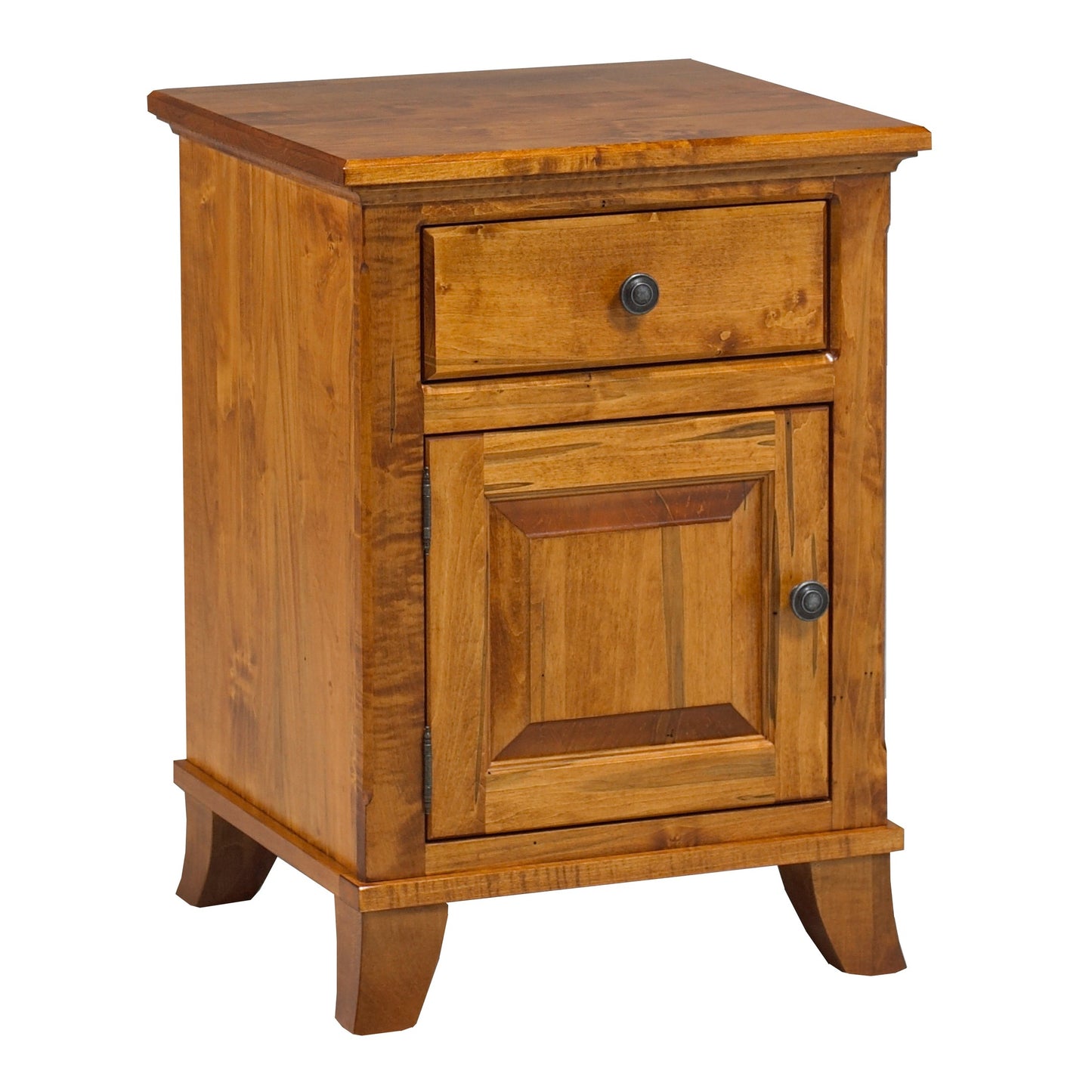 Bourbon  1 Drawer, 1 Door Nightstand 20"W