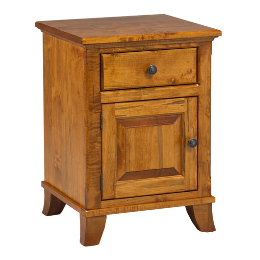 Bourbon  1 Drawer, 1 Door Nightstand 20"W