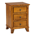 Bourbon  3 Drawer Nightstand 20"W