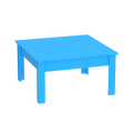 Modern Outdoor Coffee Table 36"Wx36"Dx19"H