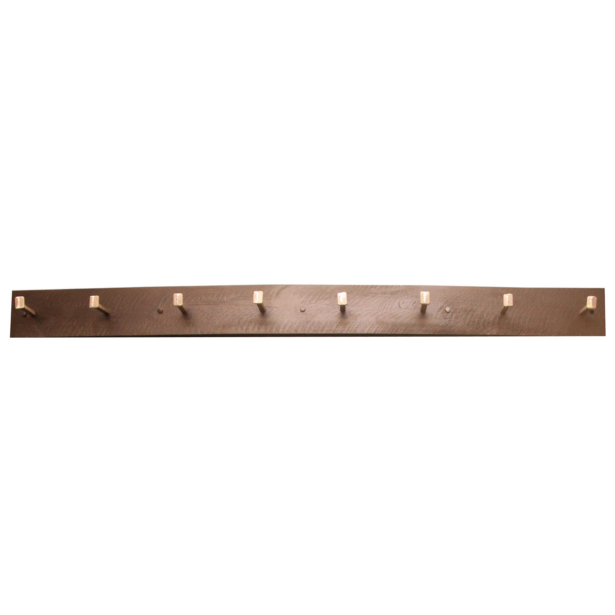 Rough Sawn Coat Rack w/Mini Rail Spikes (8 spikes)