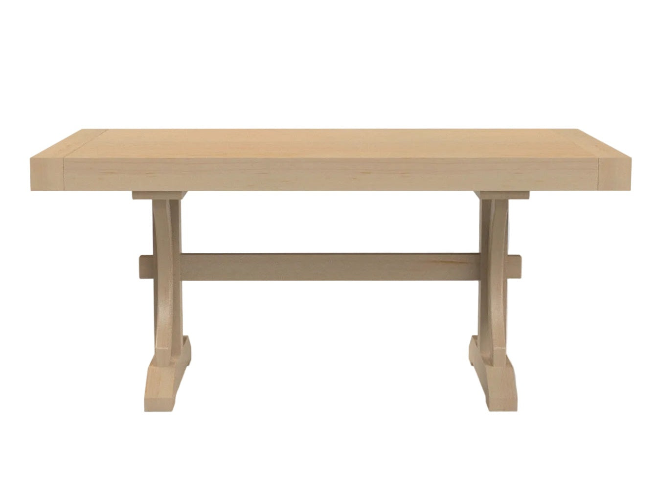 Mitered Dining Table with Meadow Base