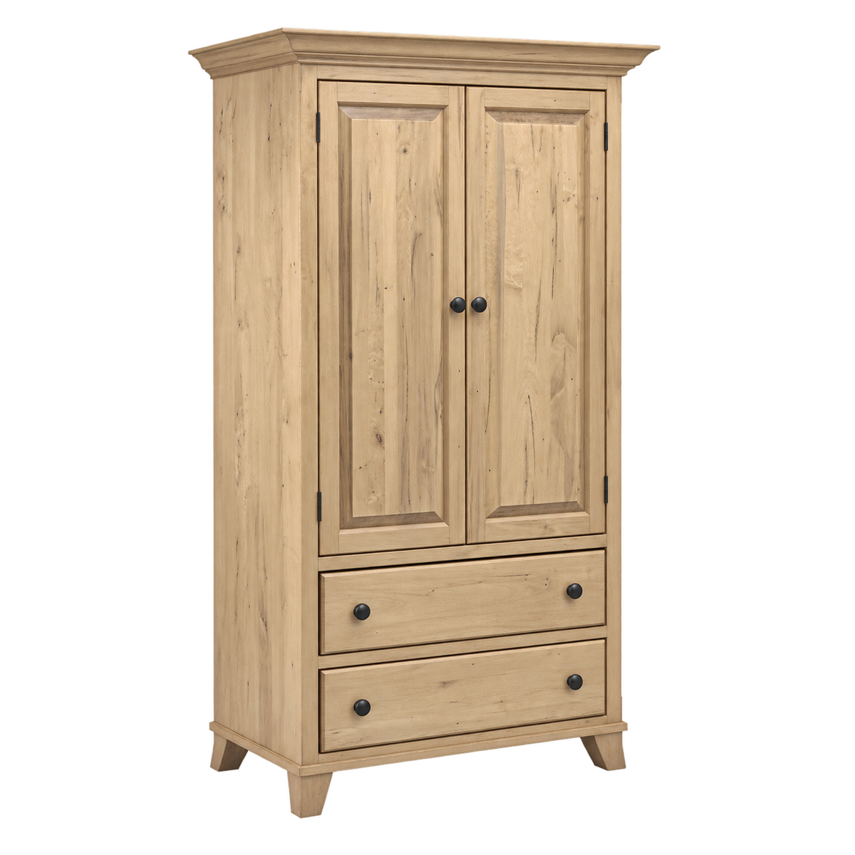 Bourbon  Plain Top Armoire 36"W