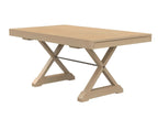 Mitered Dining Table with Modern Farmhouse X-Base