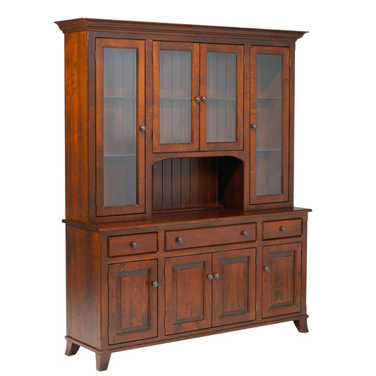 Bourbon  66" Hutch & Buffet