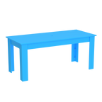 Modern Outdoor Dining Table 72"Wx32"Dx31"H