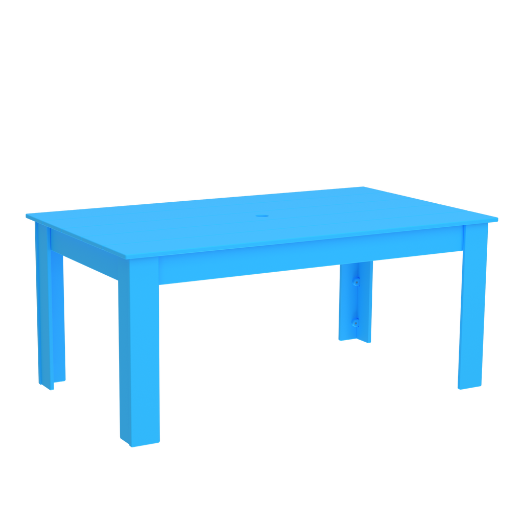 Modern Outdoor Dining Table 72"Wx42"Dx31"H