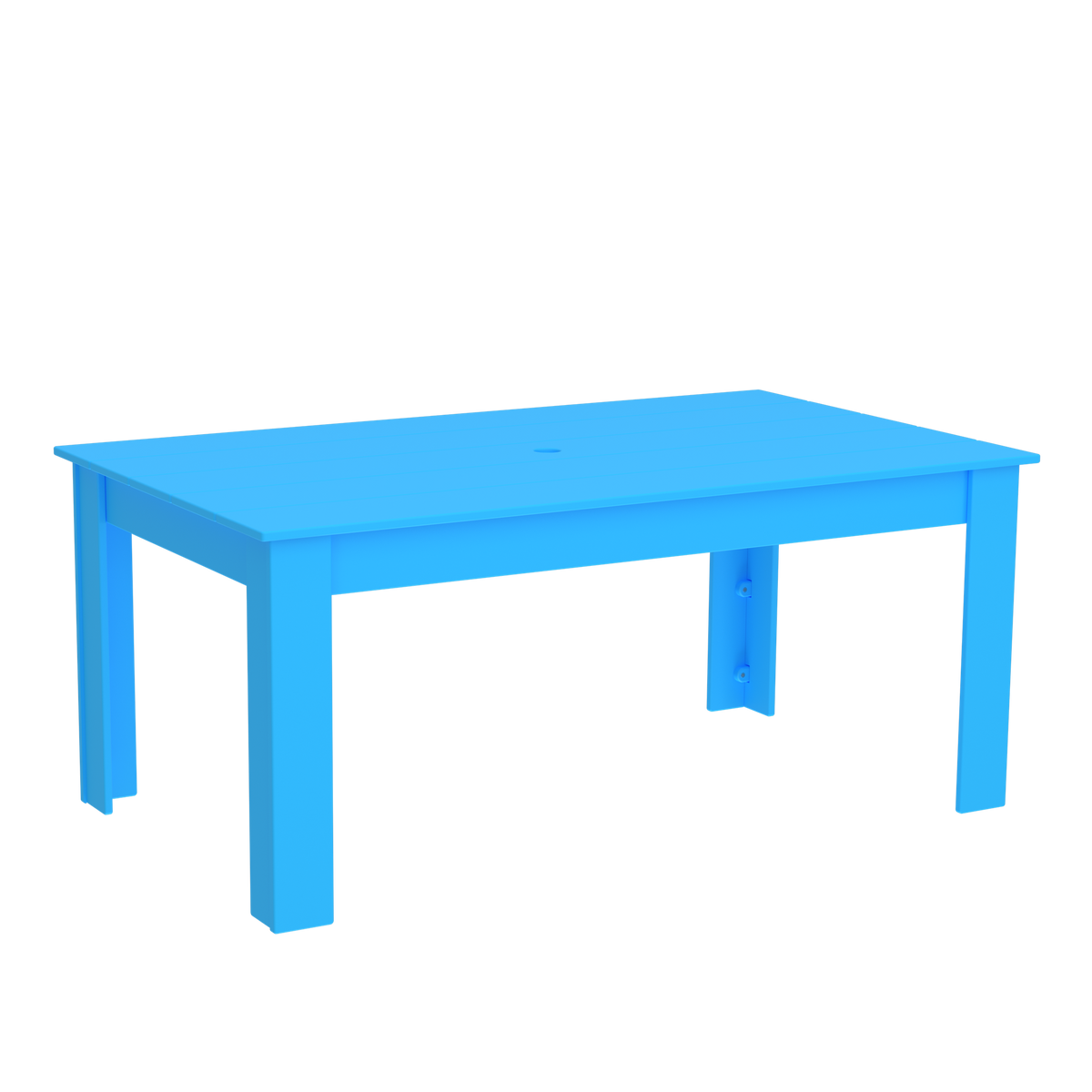 Modern Outdoor Dining Table 72"Wx42"Dx31"H