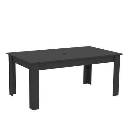 Modern Outdoor Dining Table 72"Wx42"Dx31"H