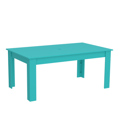 Modern Outdoor Dining Table 72"Wx42"Dx31"H