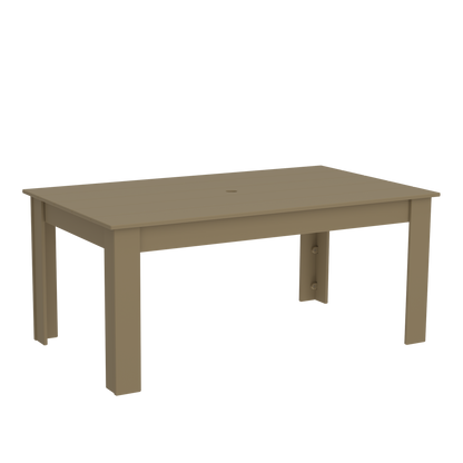 Modern Outdoor Dining Table 72"Wx42"Dx31"H
