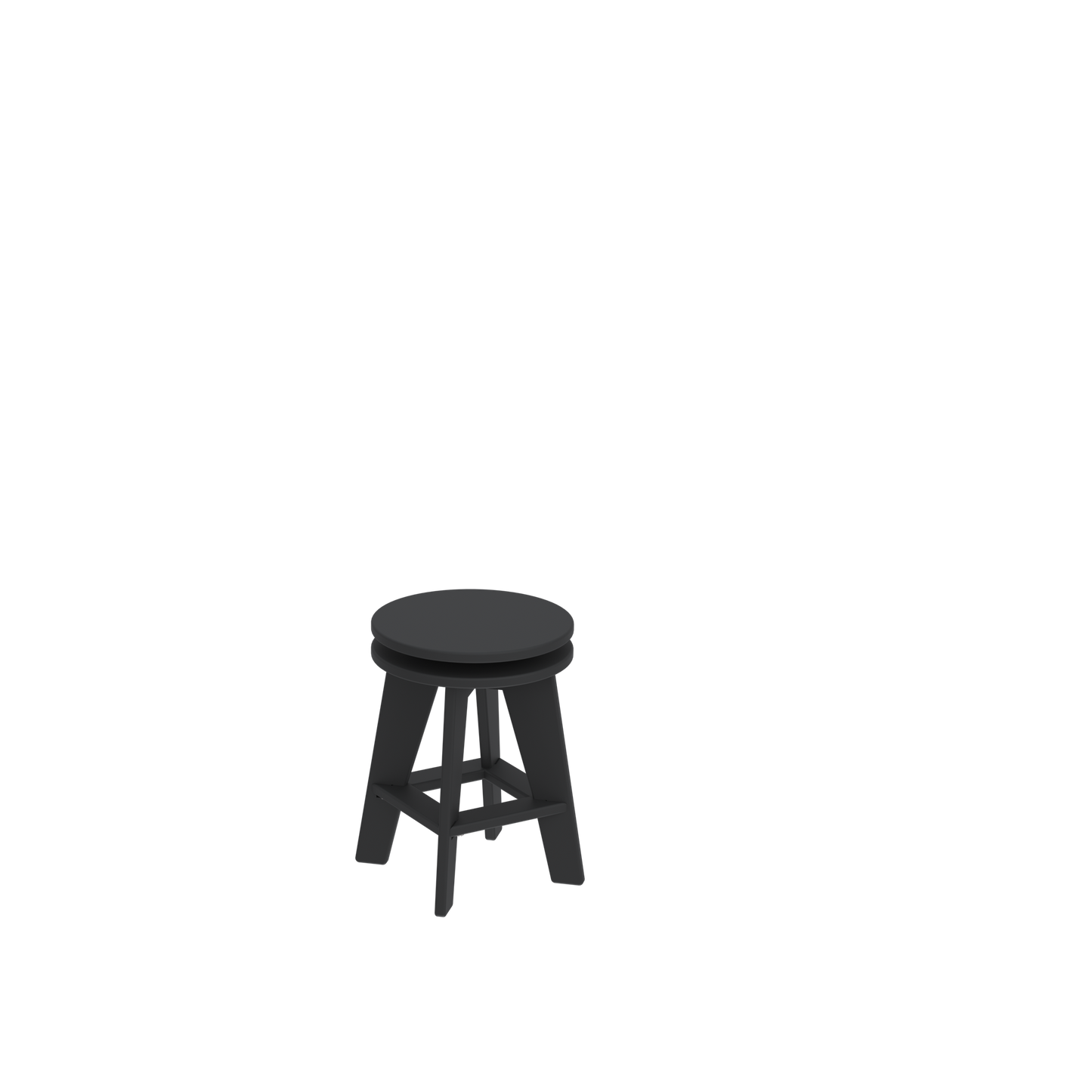 Modern Outdoor Dining Stool 18"