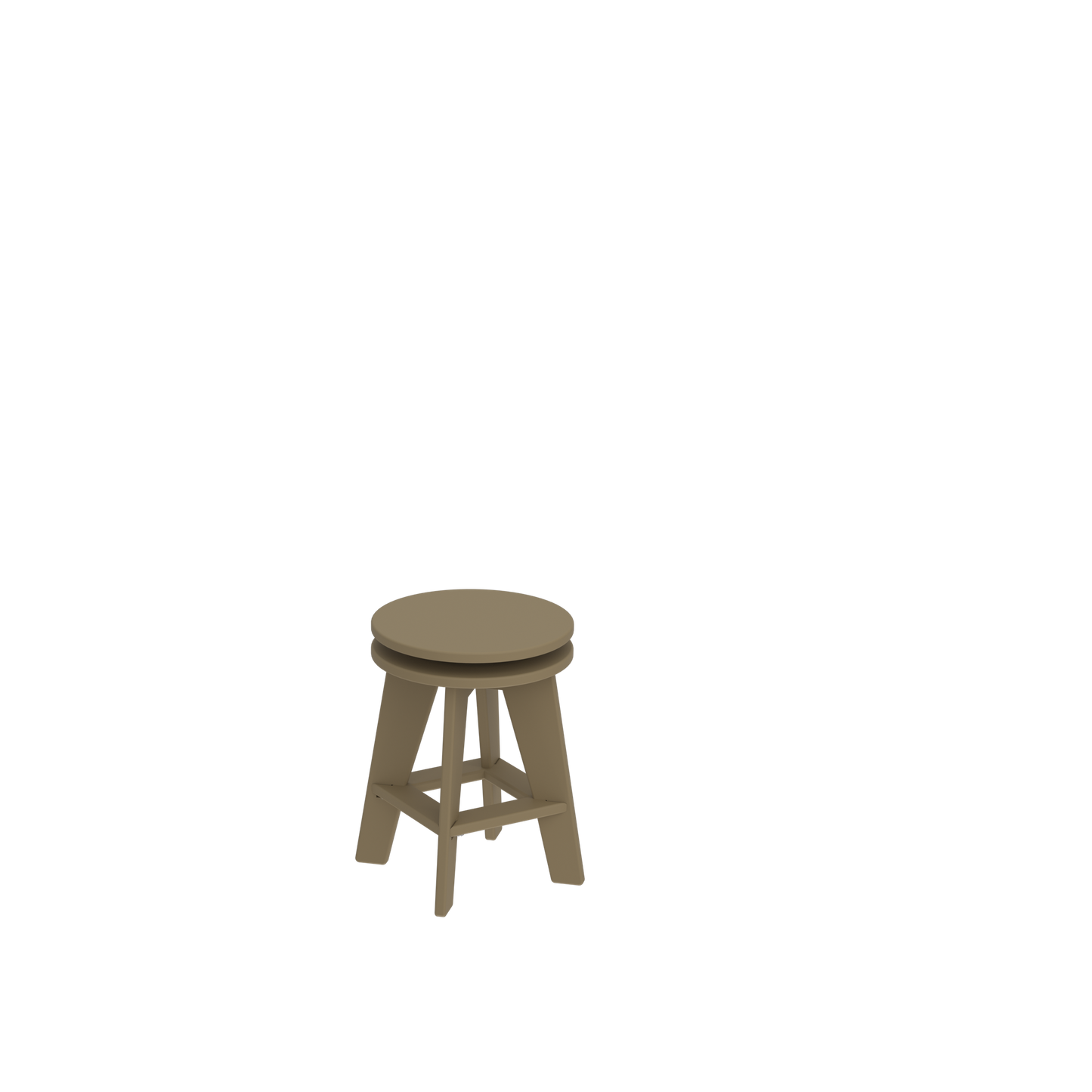Modern Outdoor Dining Stool 18"