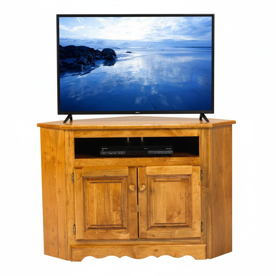 Country Lane  Corner TV Stand with 1 Adj Shelf (31" corner)