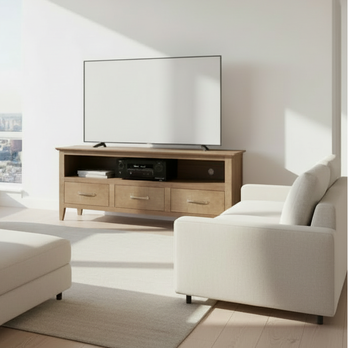 Shaker  60" 3 Drawer HDTV Stand