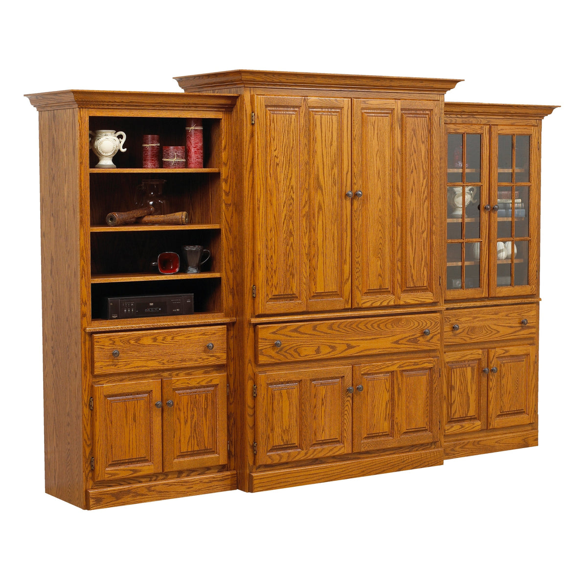 Country Lane 3pc Entertainment Wall Unit (F3+F2+F1)