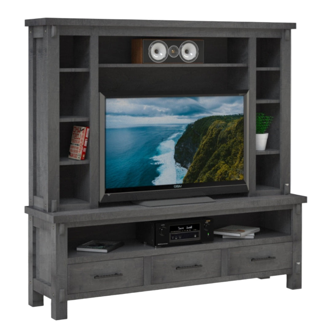 Austin  72" 3 Drawer HDTV Stand w/Hutch
