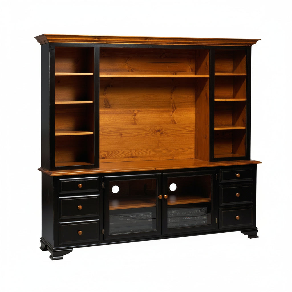 Country Lane  84" HDTV Stand w/Hutch