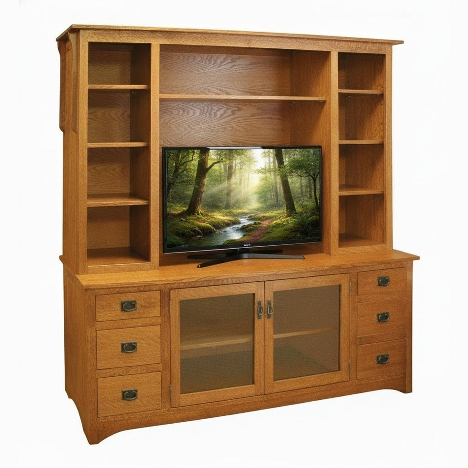 Mission  84" HDTV Stand w/Hutch