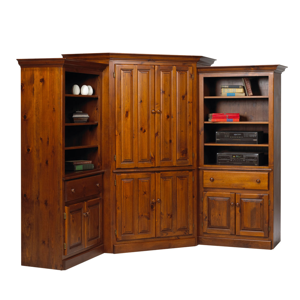 Country Lane 3pc Corner Entertainment Wall Unit (F3+F15+F3)