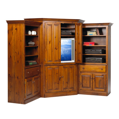 Country Lane 3pc Corner Entertainment Wall Unit (F3+F15+F3)