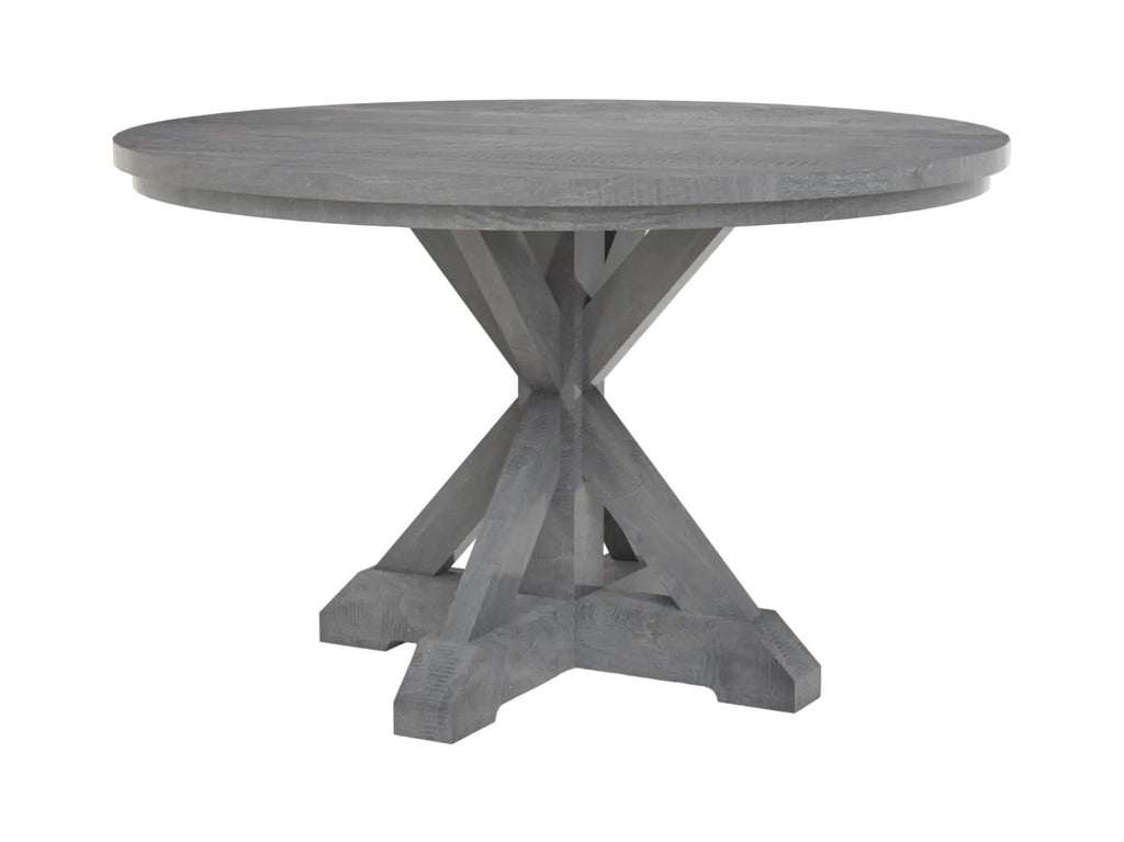 42" Round Farmhouse X-Base Table