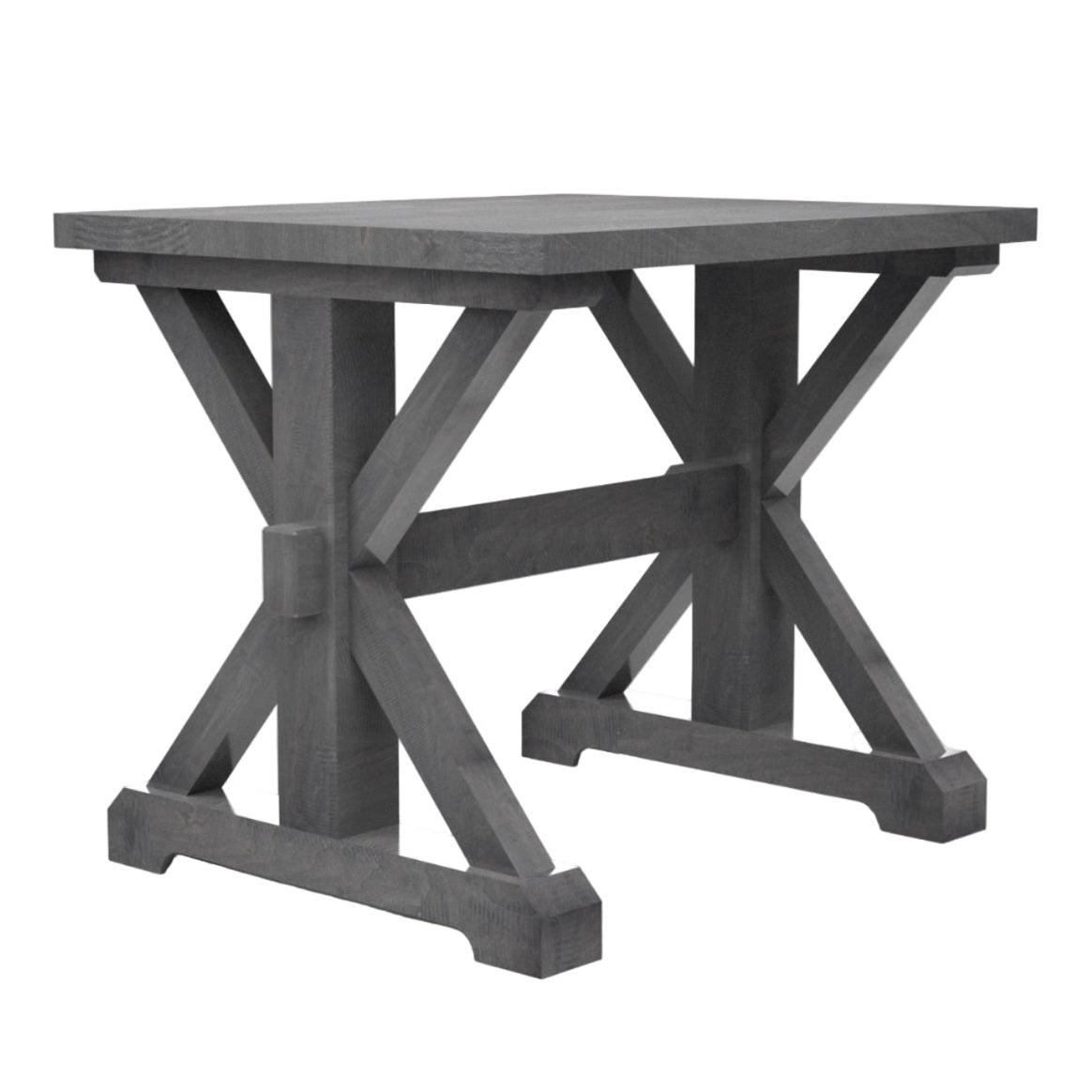 Farmhouse X-Base End Table