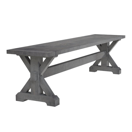 Farmhouse Trestle X-Base  72" Bench Slab Top