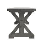Farmhouse Trestle X-Base  72" Bench Slab Top