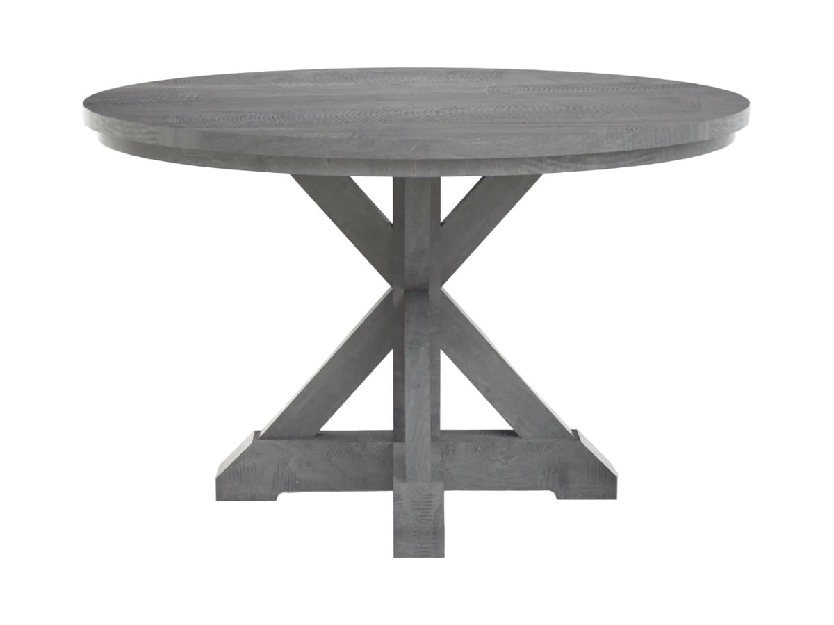 42" Round Farmhouse X-Base Table