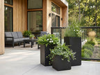 Modern Outdoor Square Planter Box 24"H