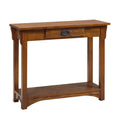 Mission  Hall Table w/Drawer & Shelf