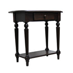 Country Lane Oval Hall Table w/Drawer & Shelf
