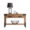 Flat Iron  Hall Table w/Drawer(s) & shelf