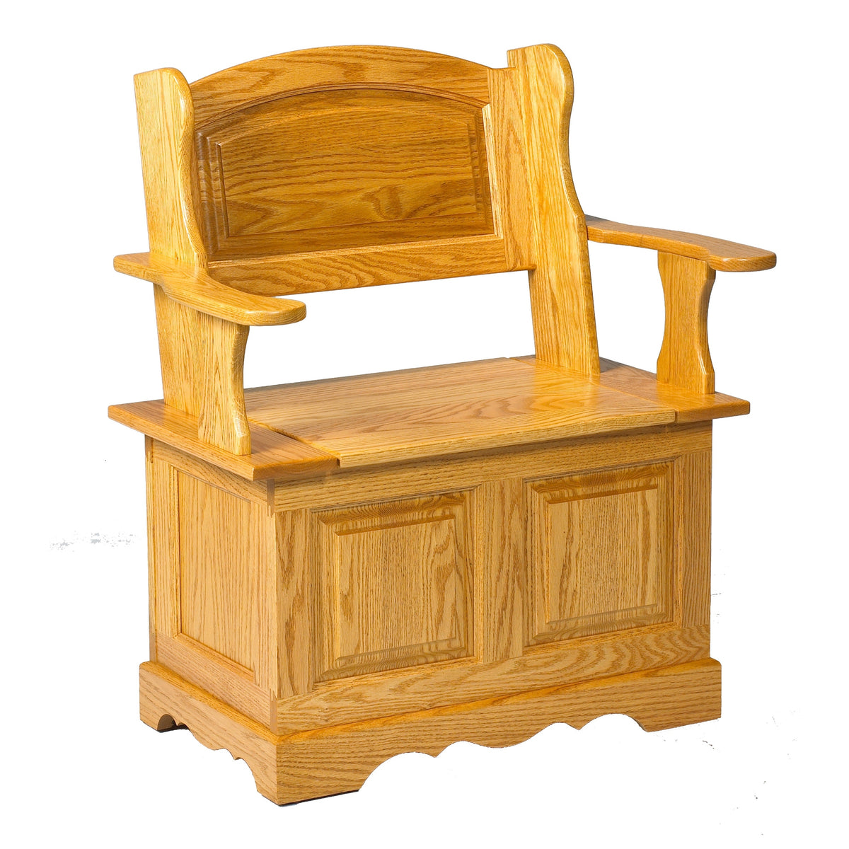 Country Lane  Small Raised Panel Back Bench