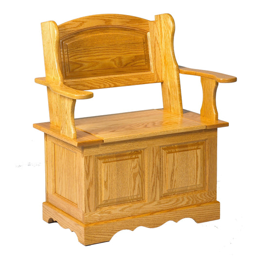 Country Lane  Small Raised Panel Back Bench