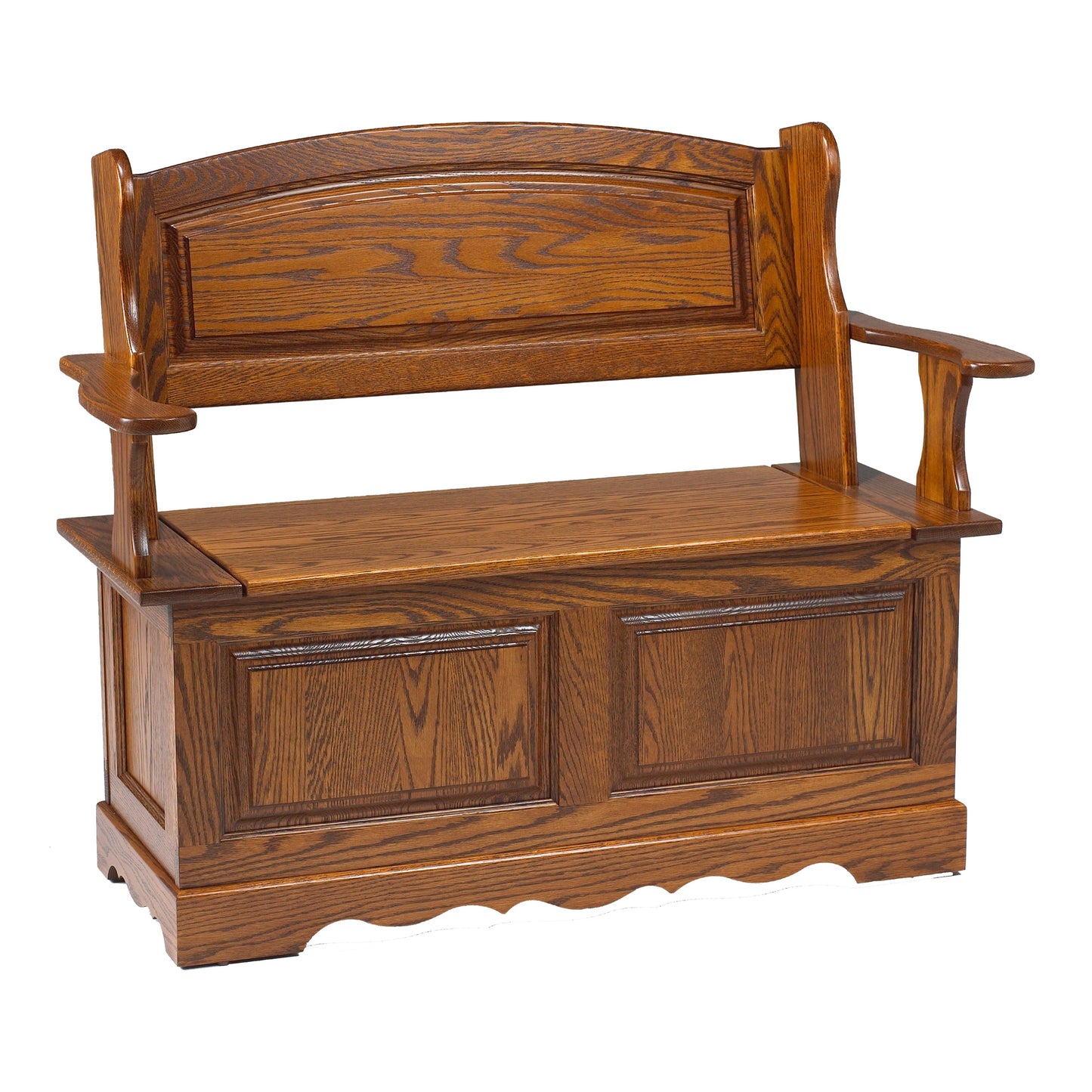 Country Lane  Large Raised Panel Back Bench