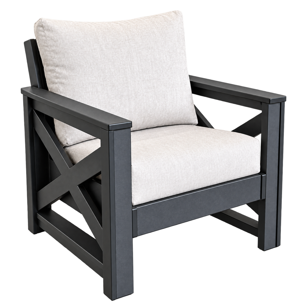 Modern Outdoor X Arm Chair