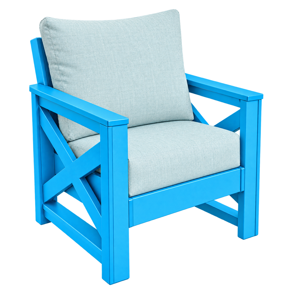 Modern Outdoor X Arm Chair
