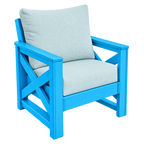 Modern Outdoor X Arm Chair