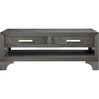 Tribeca  Coffee Table w/2 Drawers & Shelf