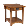 Mission  End Table w/1 Drawer & Shelf