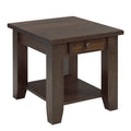 Rough Cut  End Table w/1 Drawer & Shelf