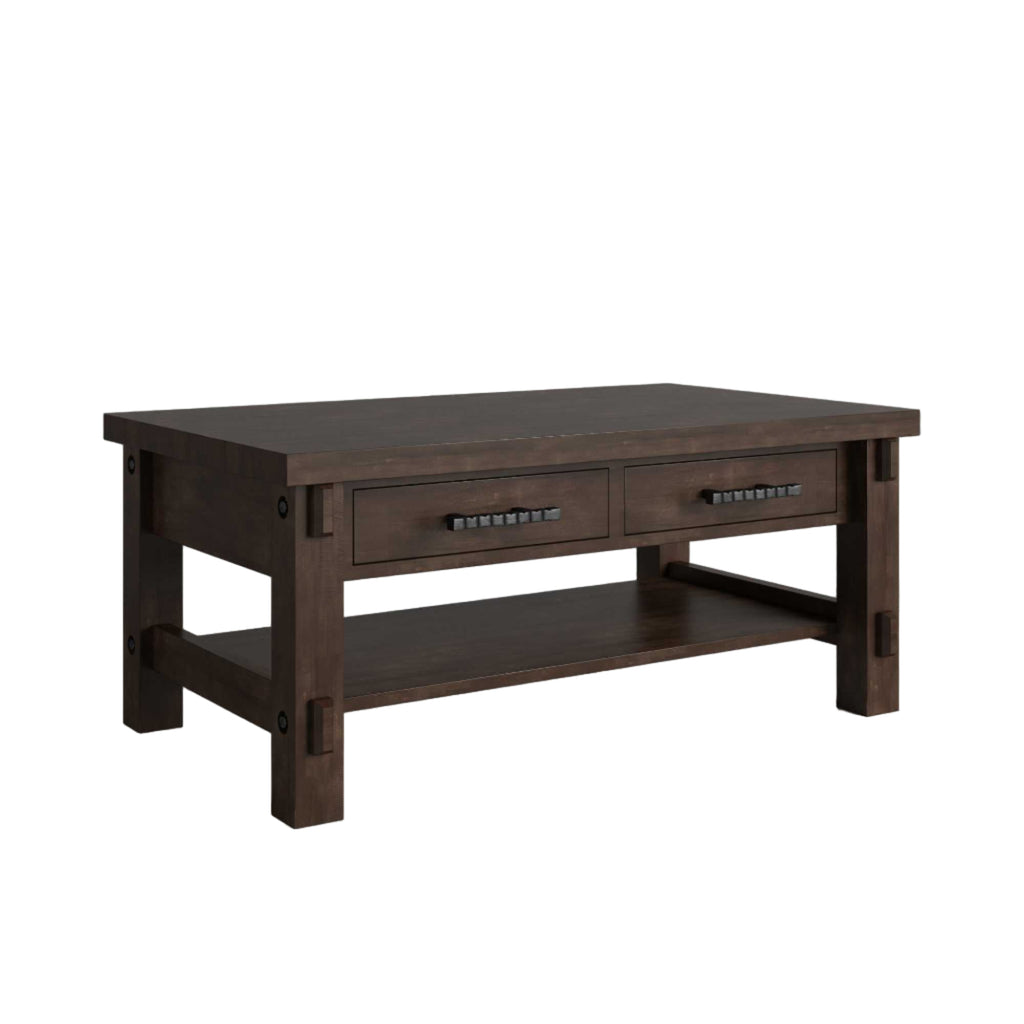Austin  Coffee Table w/2 Drawers & Shelf